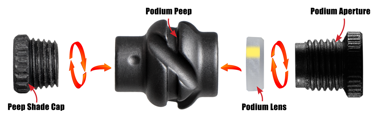 4 Silver Details about   Archery Verifier Peep for Use in 1/4" Specialty Peep Sights 