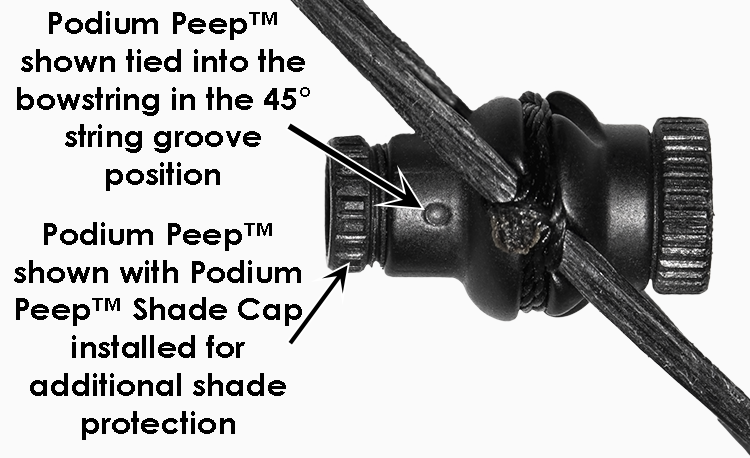 NO PEEP ROTATION NO EFFECT ON VISION WITH LIGHT CONDITIONS CHANGE! TOTAL PEEP 